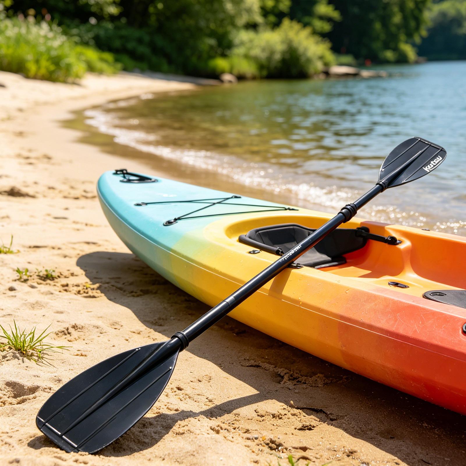 Kayak Paddle Carbon - Dayung Serat Karbon 2 Bagian Ringan