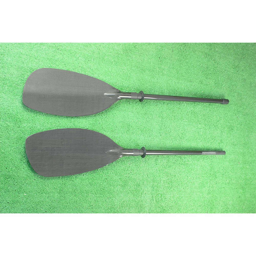 Kayak Paddle Carbon - Dayung Air Putih Serat Karbon Logo