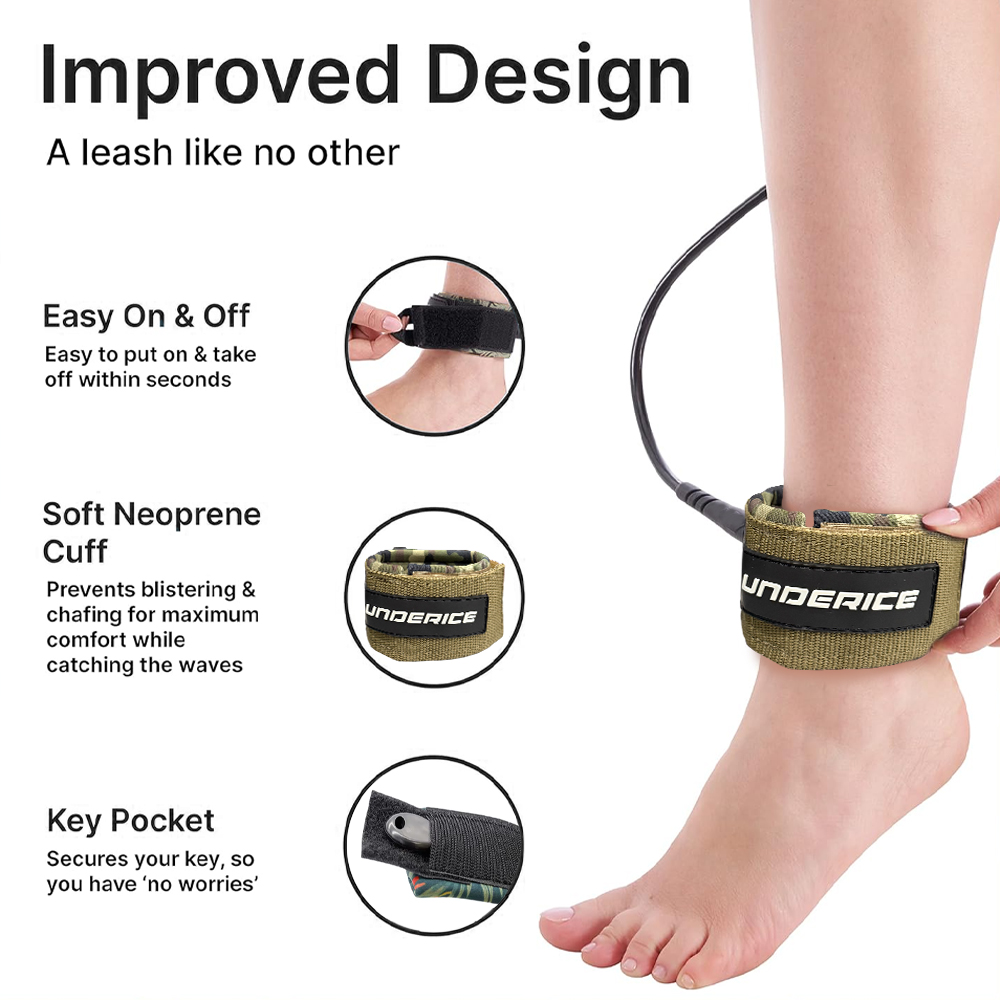 Tali Pengikat Papan Selancar U - Surfboard Leash Ankle ulasan dan harga